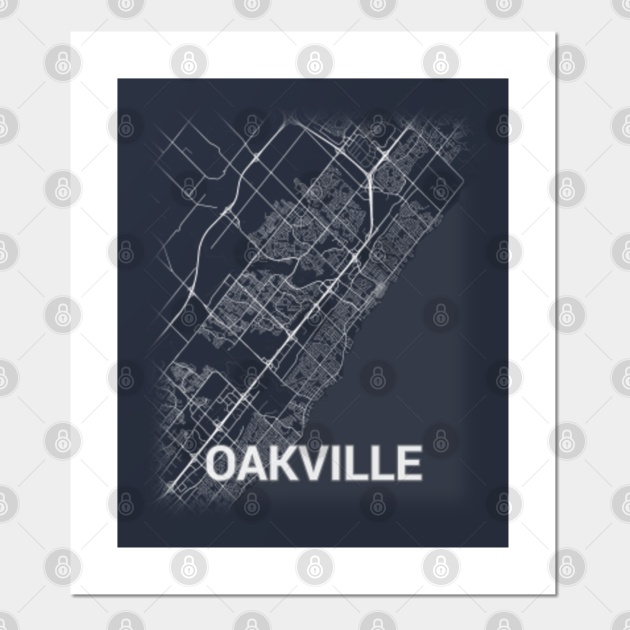 Oakville Canada Ontario City Map Oakville Posters and Art Prints TeePublic Oakville Canada Ontario City Map Oakville Posters and Art Prints TeePublic